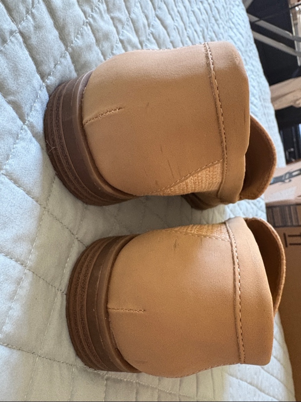 Kelly & Katie Natural Woven Penny Loafers - Picture 5 of 9